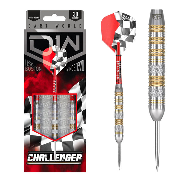 DW Challenger Silver Steel Tip Darts-1-18 GRAM-Premier Darts