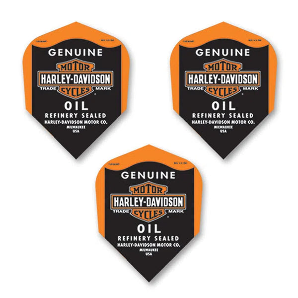 DW Harley Davidson Black Oil Dart Flights-1-Premier Darts