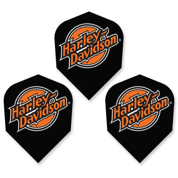 DW Harley Davidson Diagonal Logo Dart Flights-1-Premier Darts