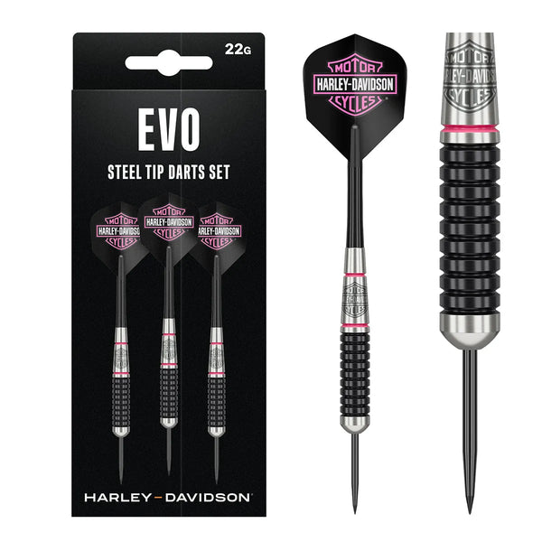 DW Harley Davidson EVO Brass Steel Tip Darts-1-22 GRAM-Premier Darts