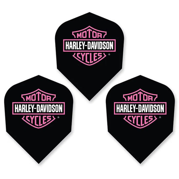 DW Harley Davidson Pink Logo Dart Flights-1-Premier Darts