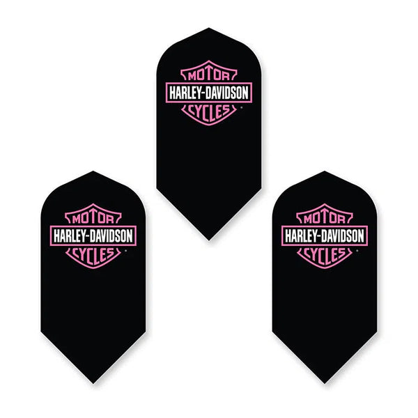 DW Harley Davidson Pink Slim Dart Flights-1-Premier Darts
