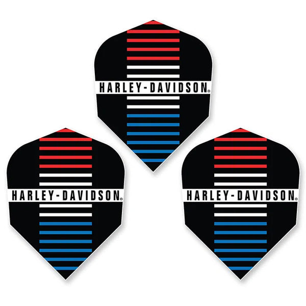 DW Harley Davidson RWB Lines Dart Flights-1-Premier Darts