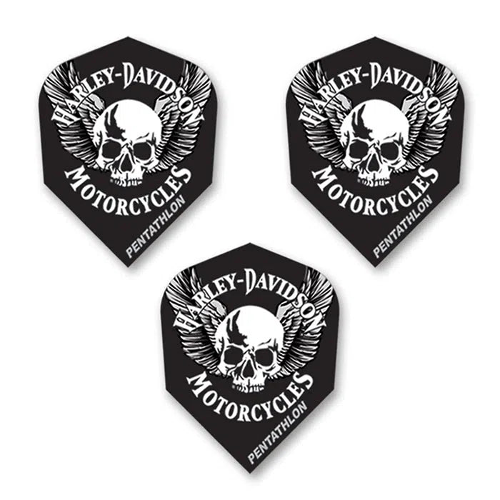 DW Harley Davidson Skull Wings Dart Flights
