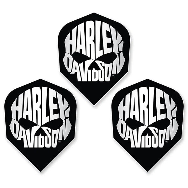 DW Harley Davidson Skull Words Dart Flights-1-Premier Darts