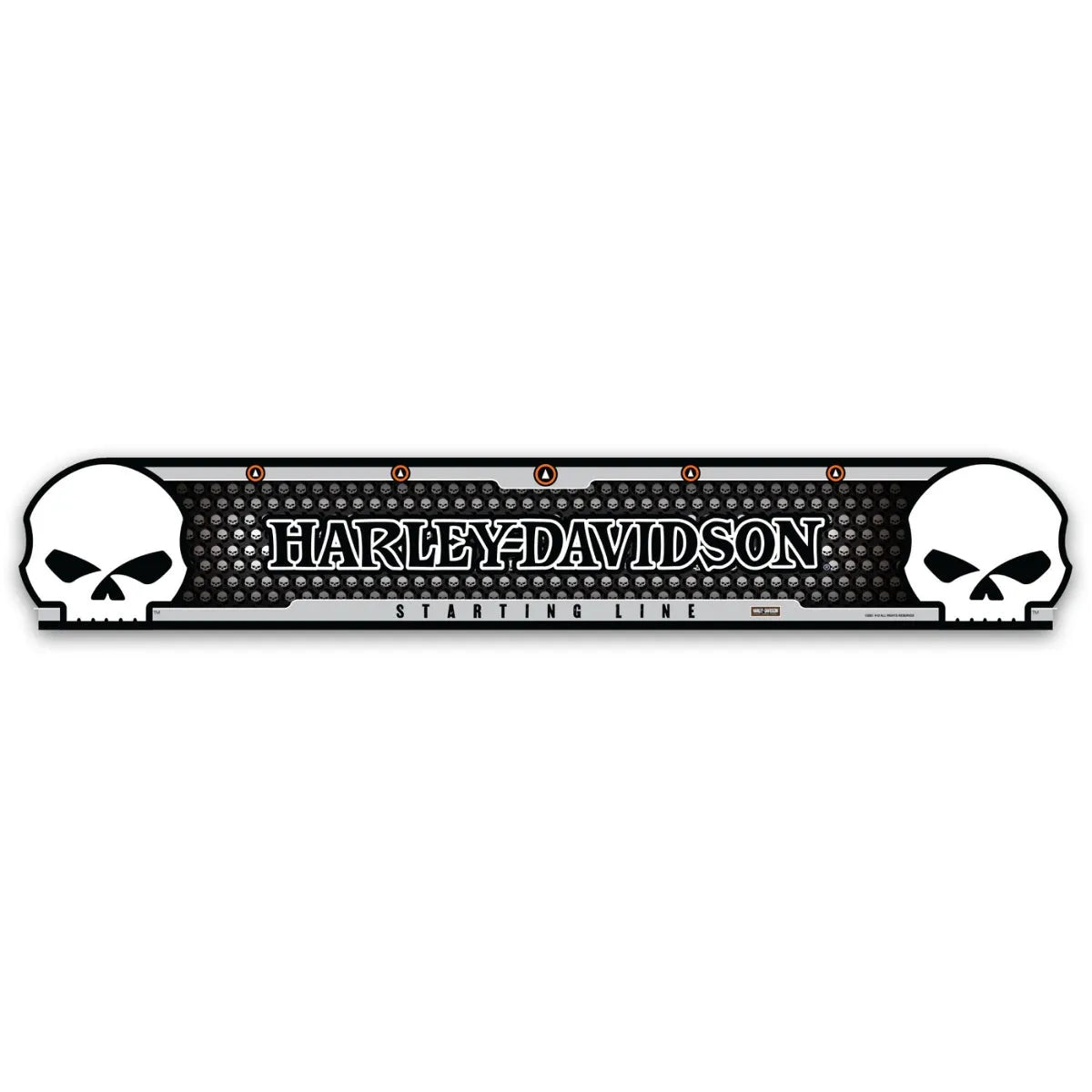 DW Harley Davison Starting Line Skull Darts Oche
