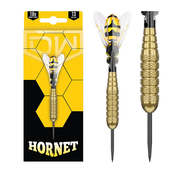DW Hornet Brass Steel Tip Darts-1-18 GRAM-Premier Darts