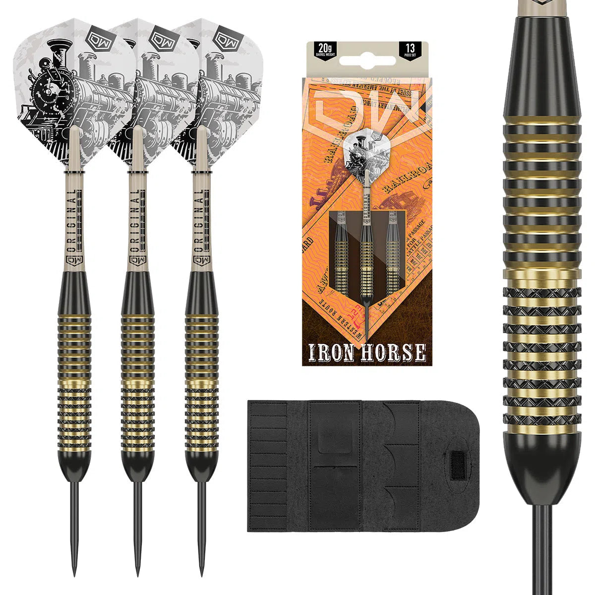 DW Iron Horse Brass Steel Tip Darts