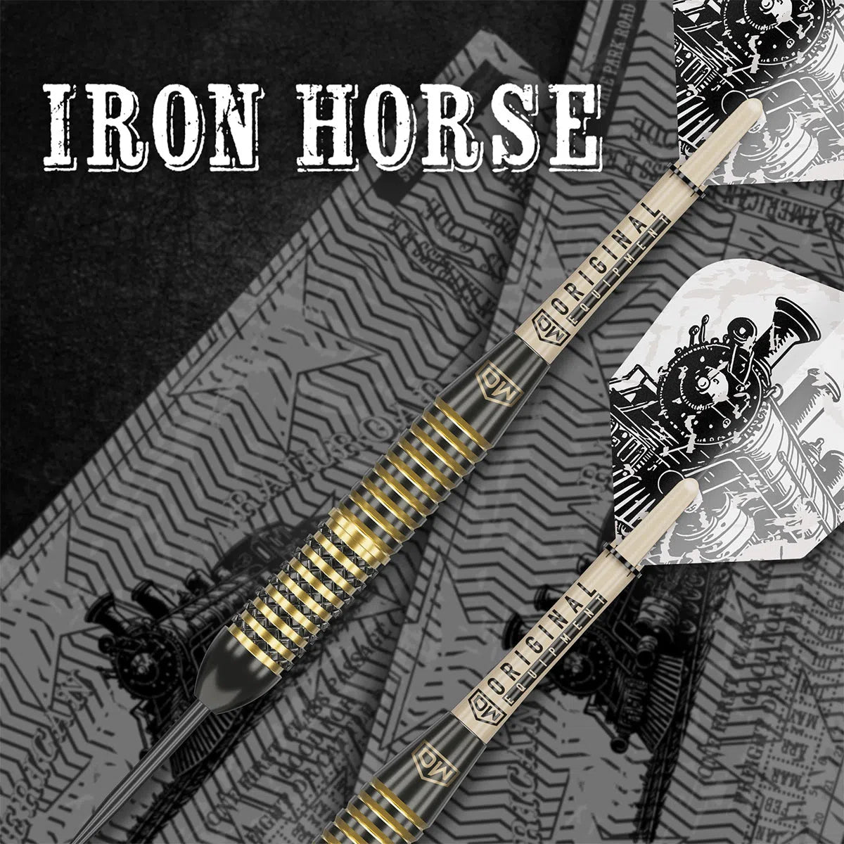 DW Iron Horse Brass Steel Tip Darts