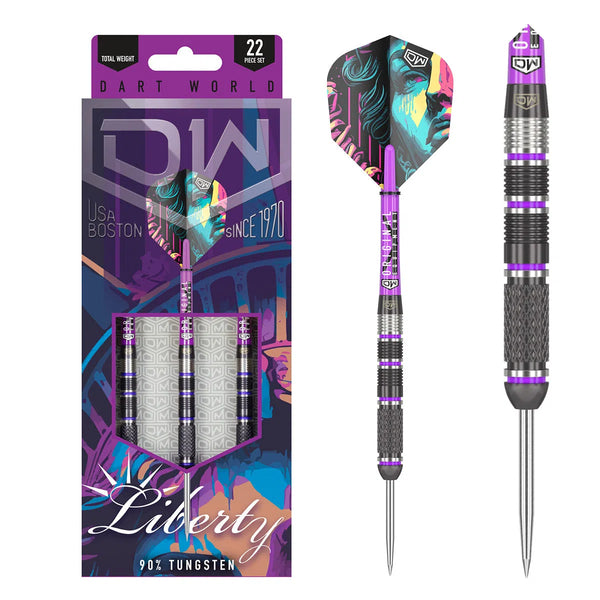 DW Liberty 90% Tungsten Steel Tip Darts-1-23 GRAM-Premier Darts