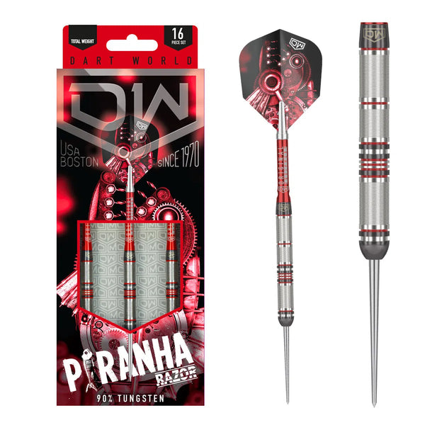 DW Razor Piranha 01 90% Tungsten Steel Tip Darts-1-22 GRAM-Premier Darts