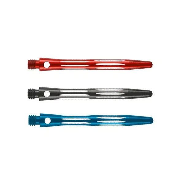 DataDart Anodised Alloy Re-Groove Shafts-1-Black-Medium-Premier Darts