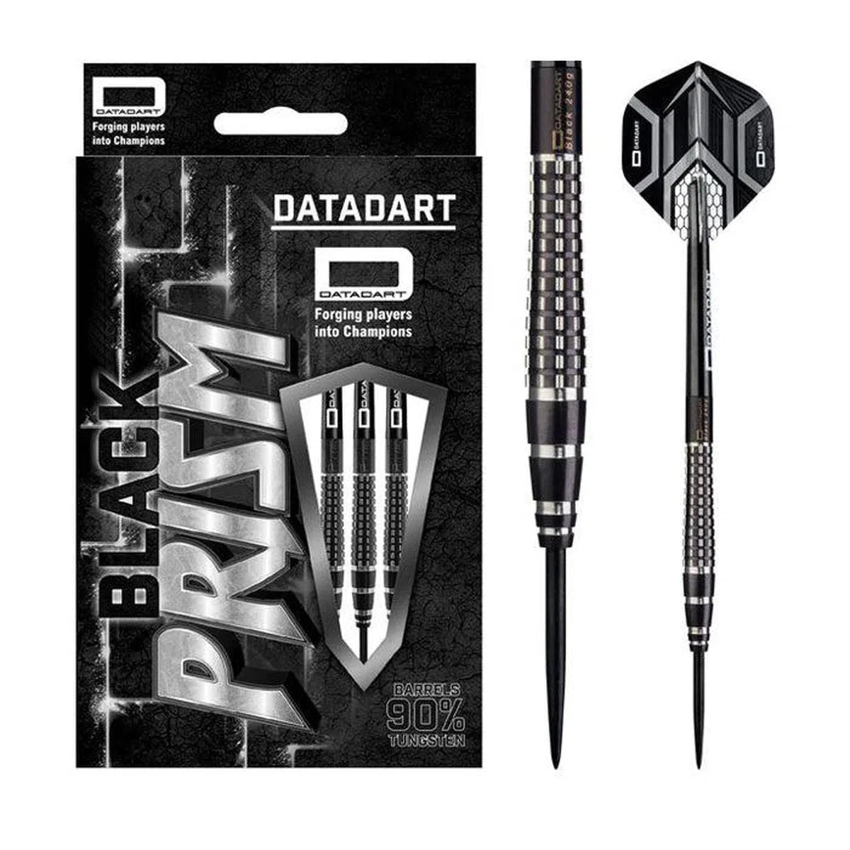DataDart Black Prism 90% Tungsten Steel Tip Darts