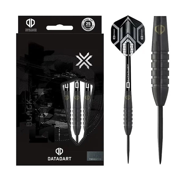 DataDart Black Torpedo 90% Tungsten Steel Tip Darts-1-21 GRAM-Premier Darts