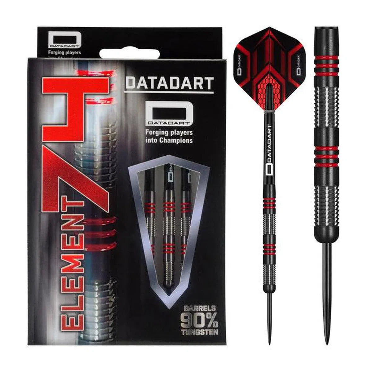 DataDart Element 74 90% Tungsten Steel Tip Darts