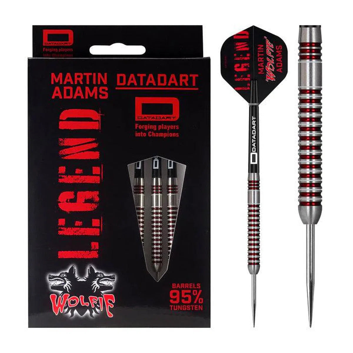 DataDart Martin Adams legend 95% Tungsten Steel Tip Darts