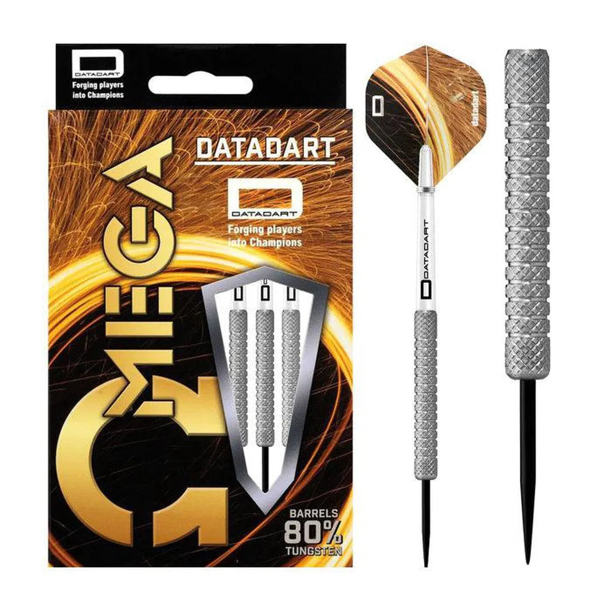 DataDart Omega Knurled Regular 80% Tungsten Steel Tip Darts