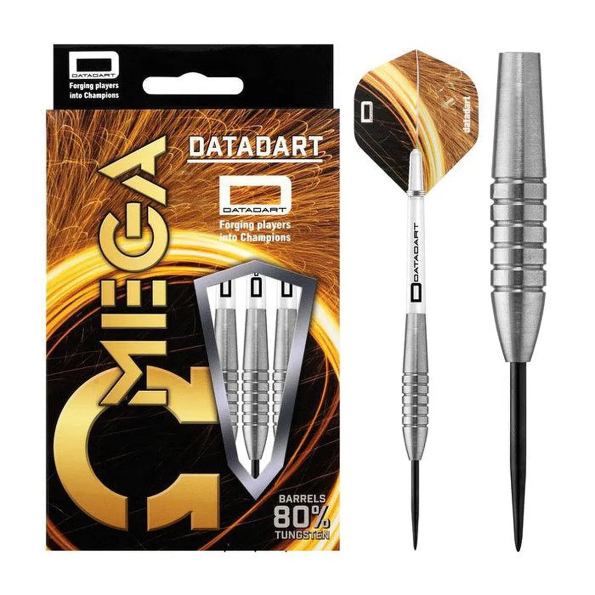 DataDart Omega Ringed Regular 80% Tungsten Steel Tip Darts