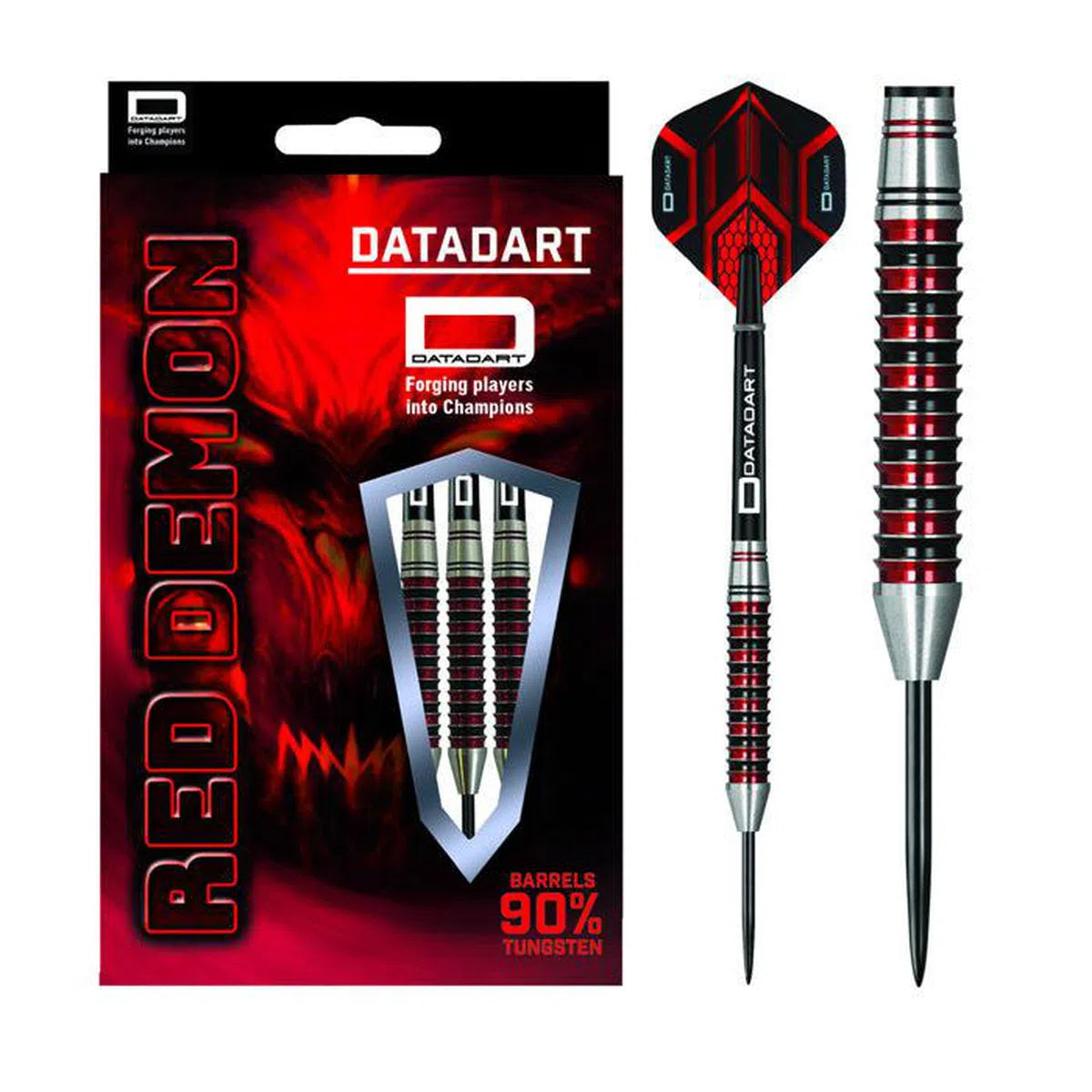 DataDart Red Demon 90% Tungsten Steel Tip Darts