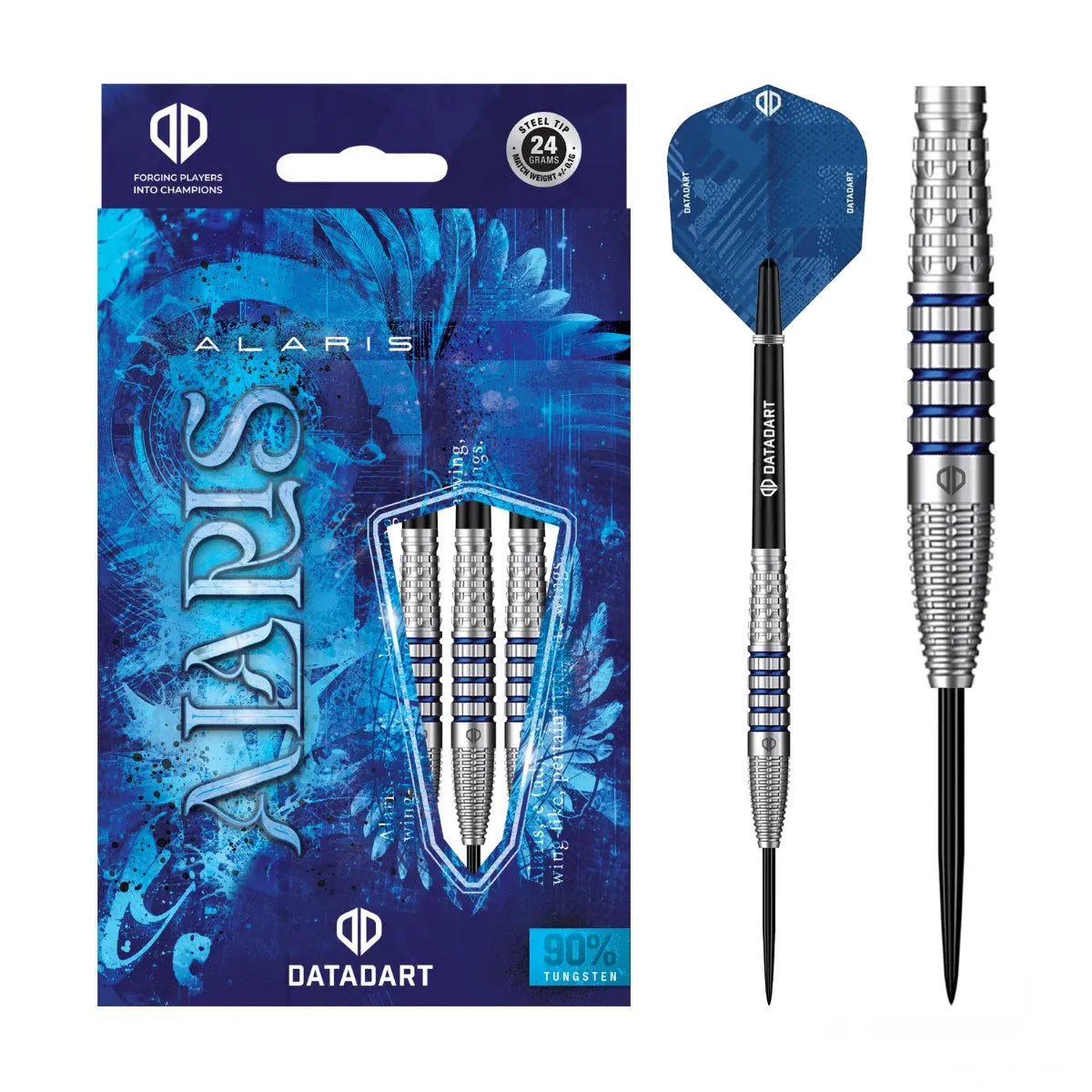 DataDart Alaris 90% Tungsten Steel Tip Darts-1-22 GRAM-Premier Darts