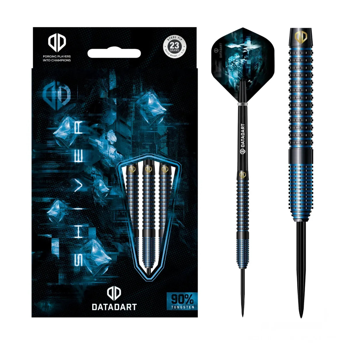 DataDart Shiver 90% Tungsten Steel Tip Darts-1-22 GRAM-Premier Darts