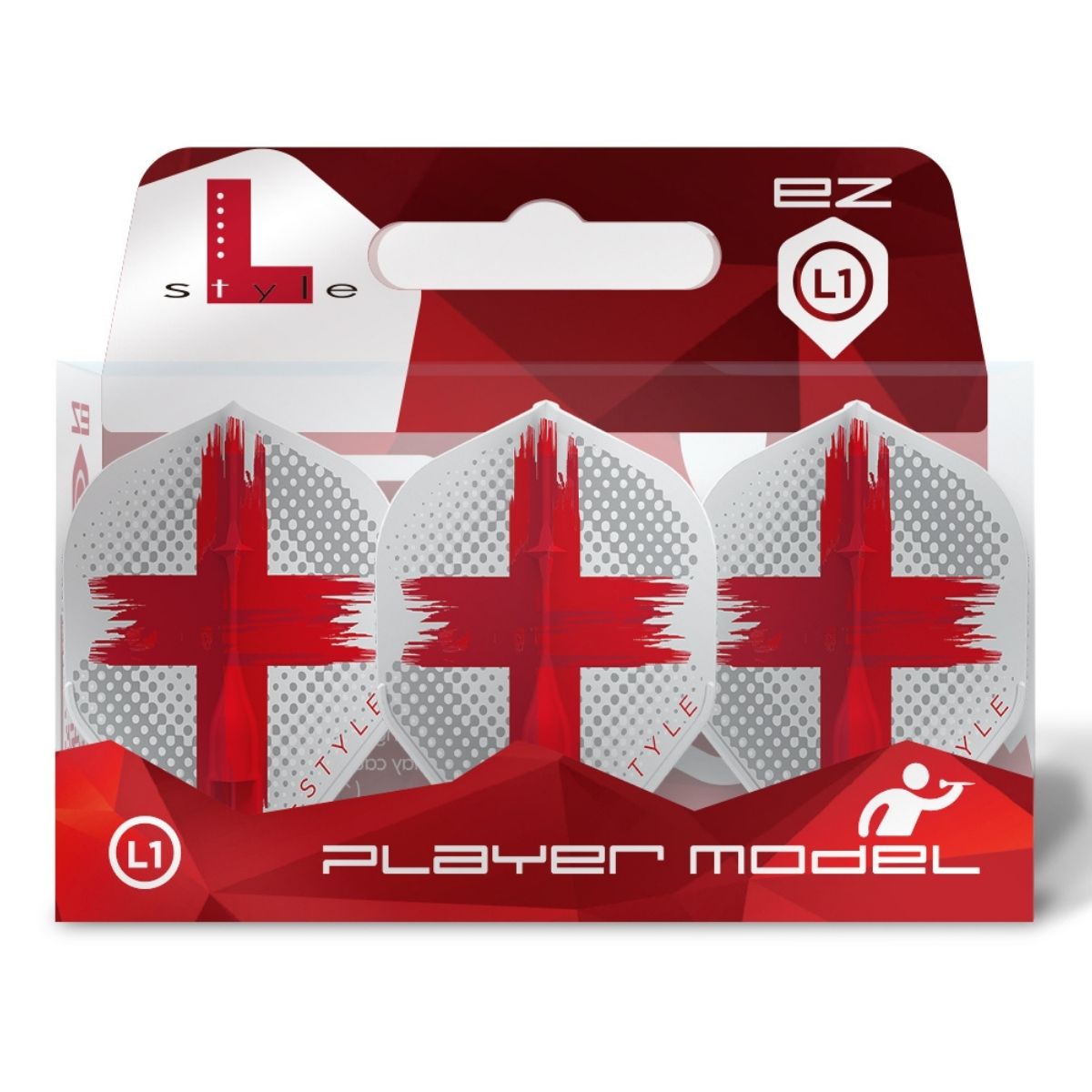 L-Style Darts L-Flight EZ L1 David Evans V2 White Flights