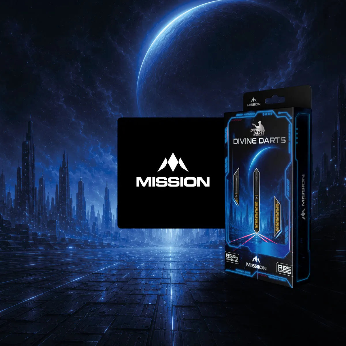 Mission Jake Kenyon Divine Darts R2.5 95% Tungsten Steel Tip Darts-9-24 GRAM-Premier Darts