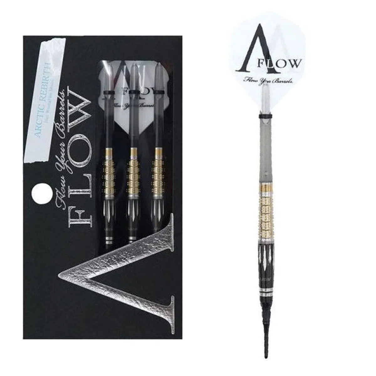 Dynasty Black Line  AFlow Arctic Rebirth 90% Tungsten Soft Tip Darts