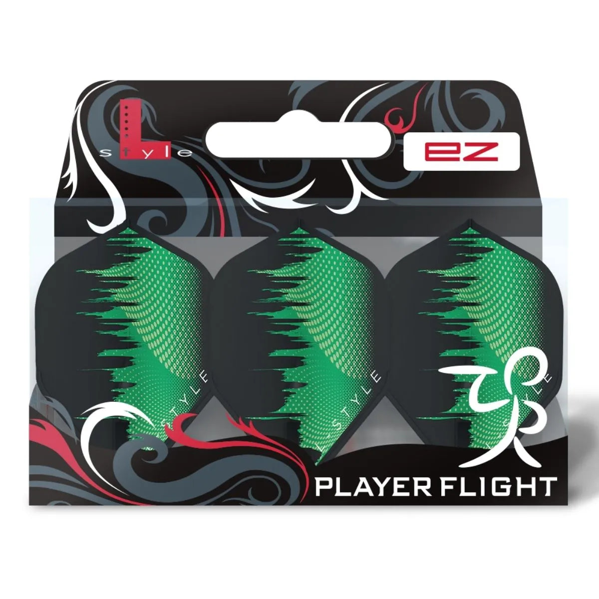 L-Style Darts L-Flight EZ L1 David Evans V1 Green Flights-3-Premier Darts