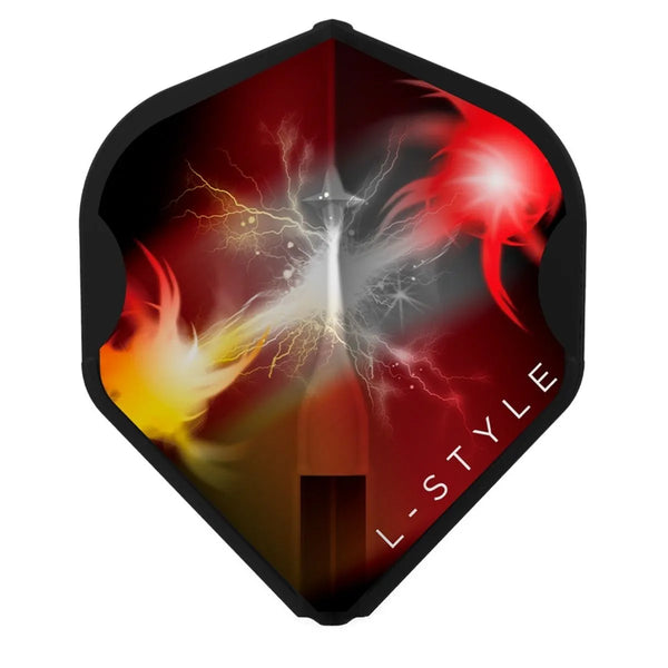 L-Style Darts L-Flight EZ L1 Mensur Suljovic Fusion Black Flights-1-Premier Darts
