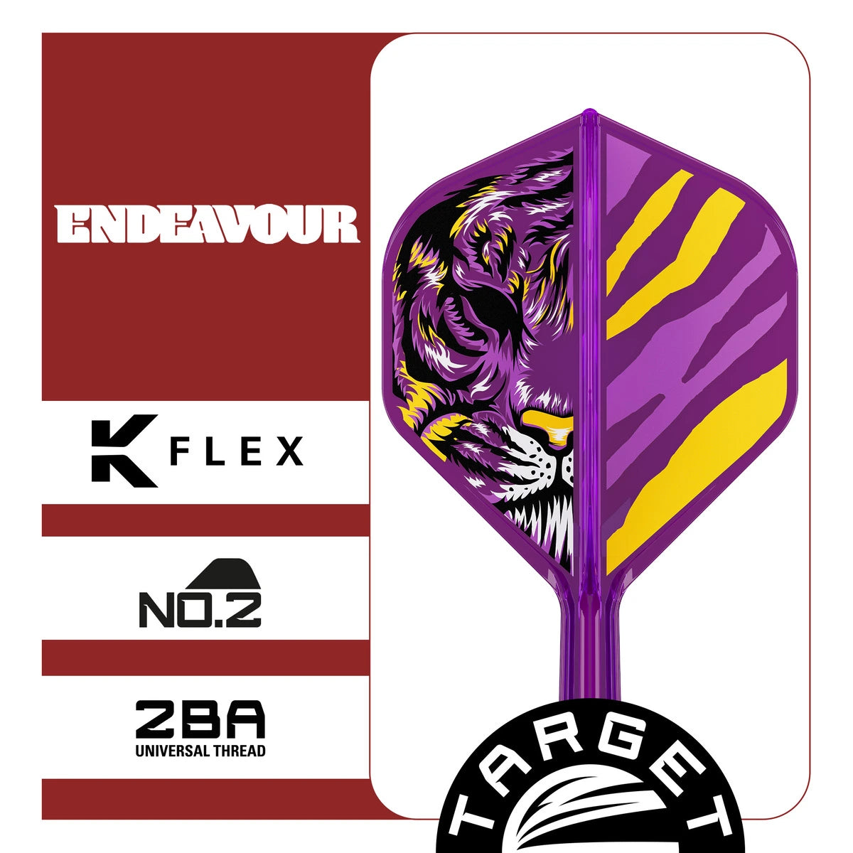 Target Japan Endeavour K-Flex Flight System No2-4-Short-Premier Darts
