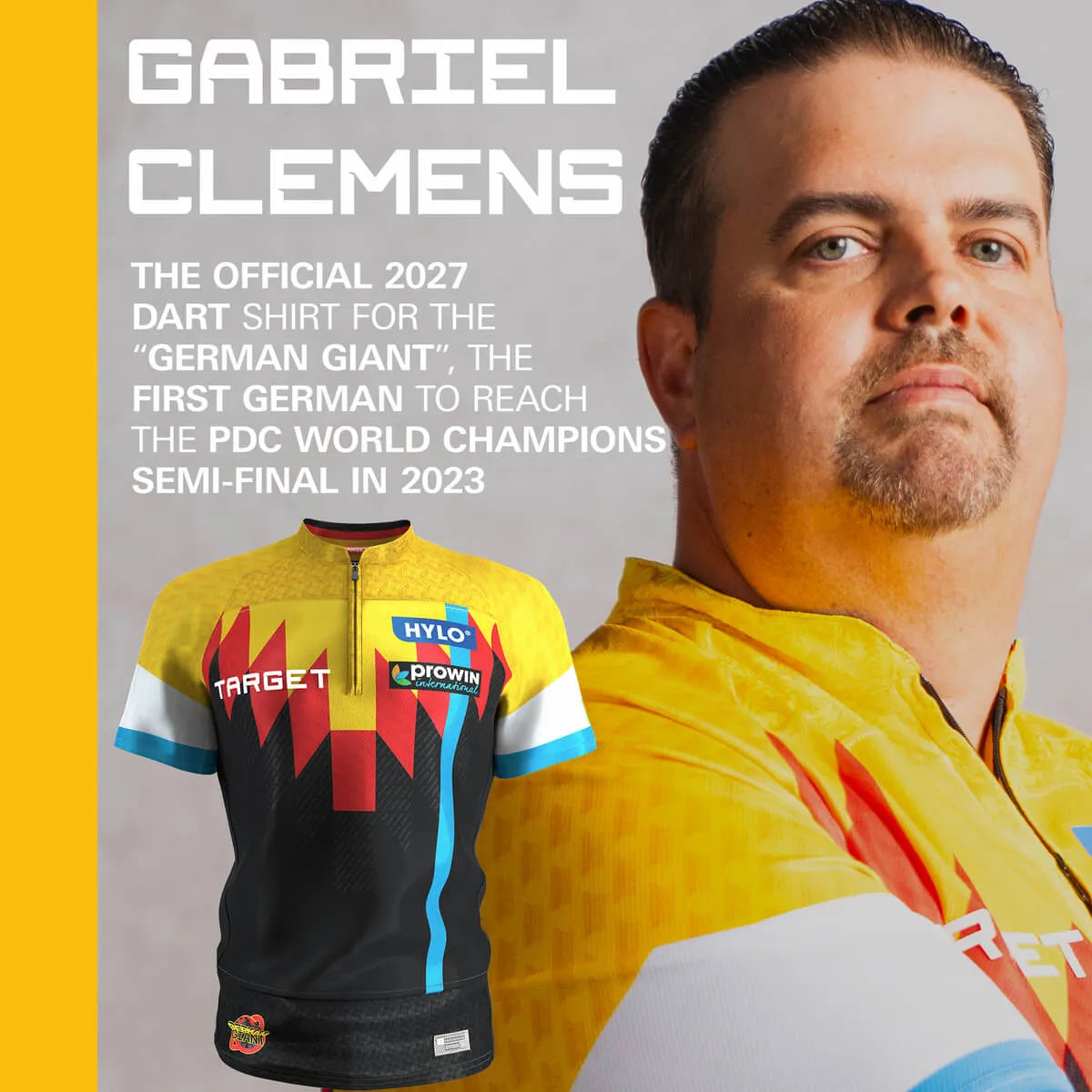 Target Darts Gabriel Clemens 2027 Player Shirt-3-8 Years-Premier Darts