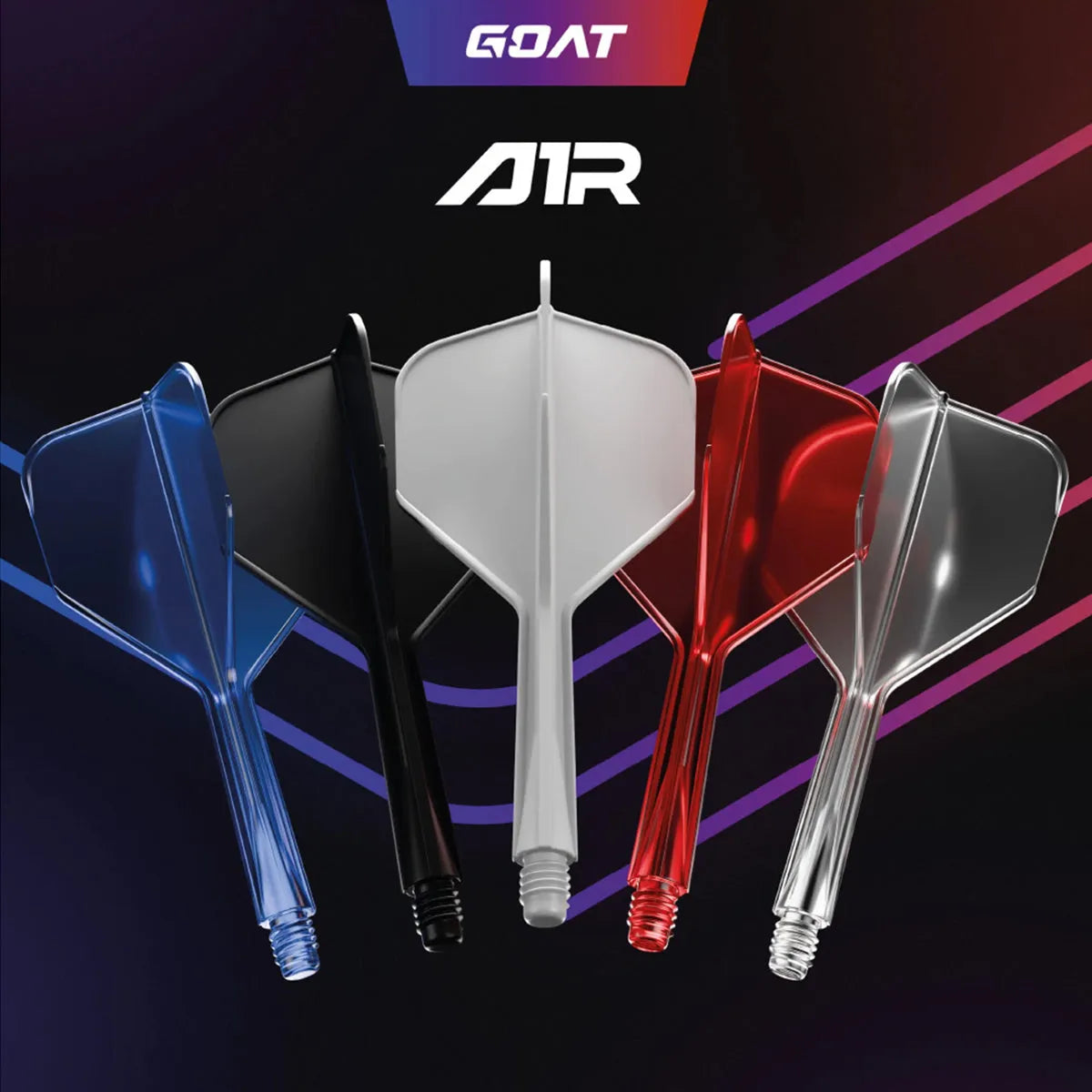 GOAT A1R Flight System No6-2-Black-Short-Premier Darts