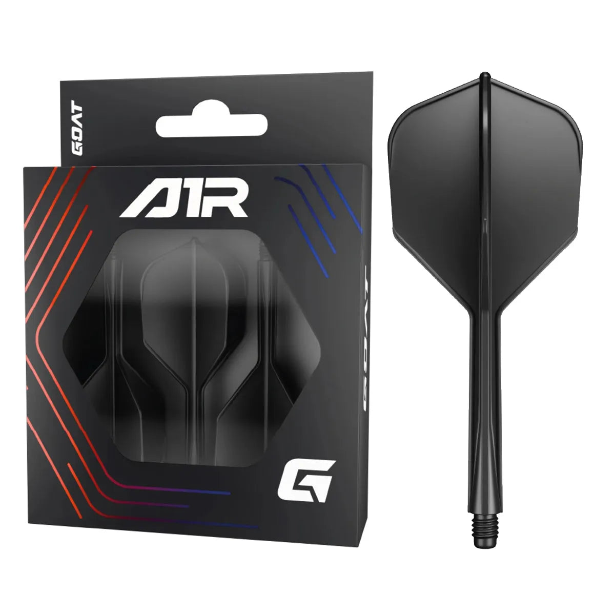 GOAT A1R Flight System No6-3-Black-Short-Premier Darts