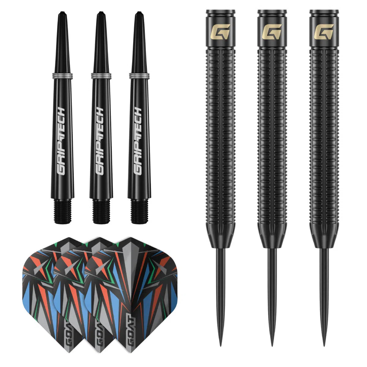 GOAT Athlete Black Brass Steel Tip Darts-3-13 GRAM-Premier Darts