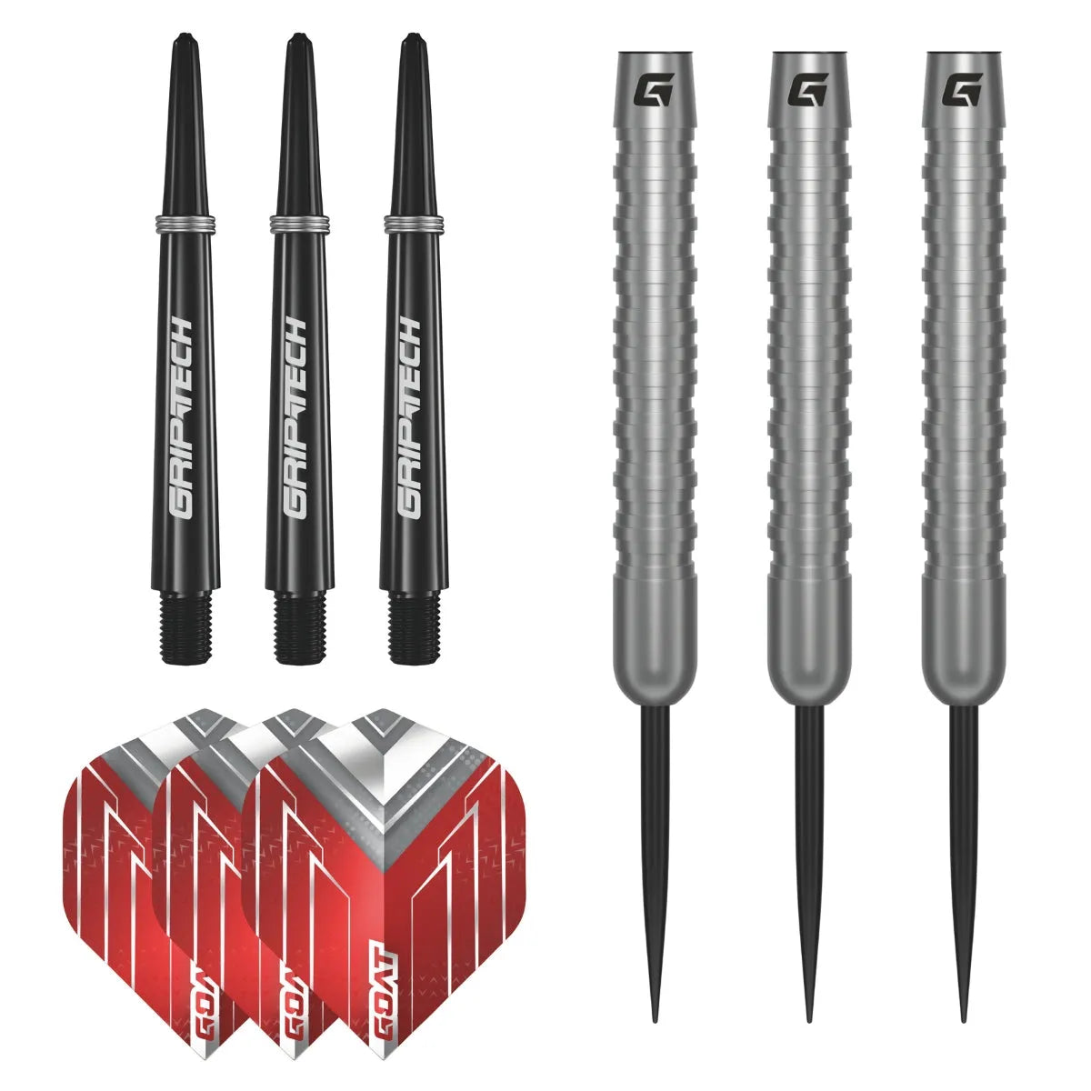 GOAT Podium Silver 80% Tungsten Steel Tip Darts