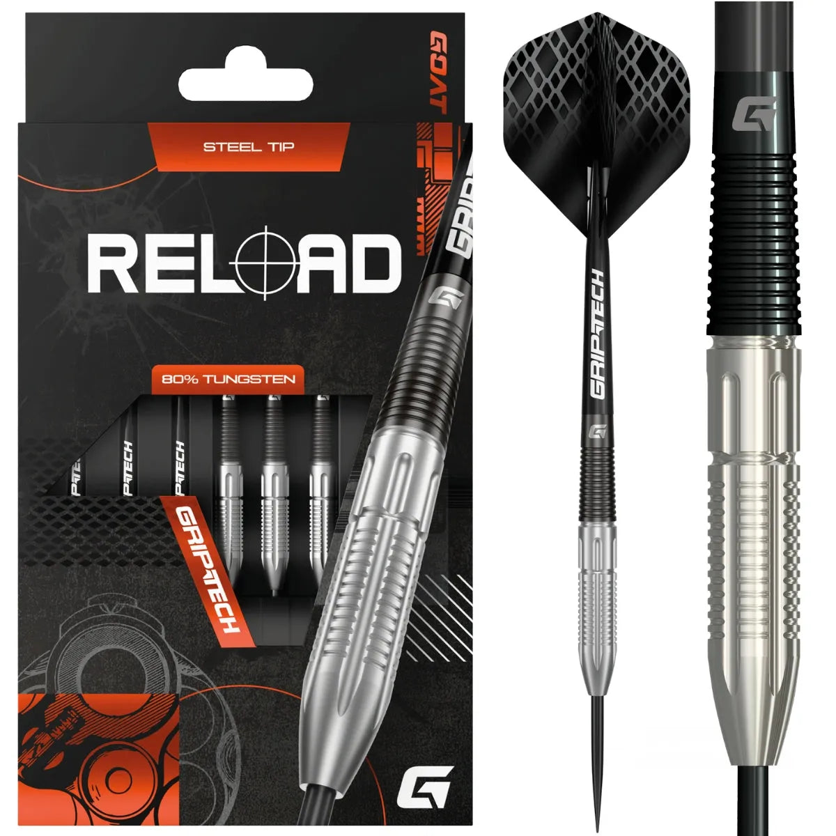 GOAT Reload 80% Tungsten Steel Tip Darts-1-23 GRAM-Premier Darts