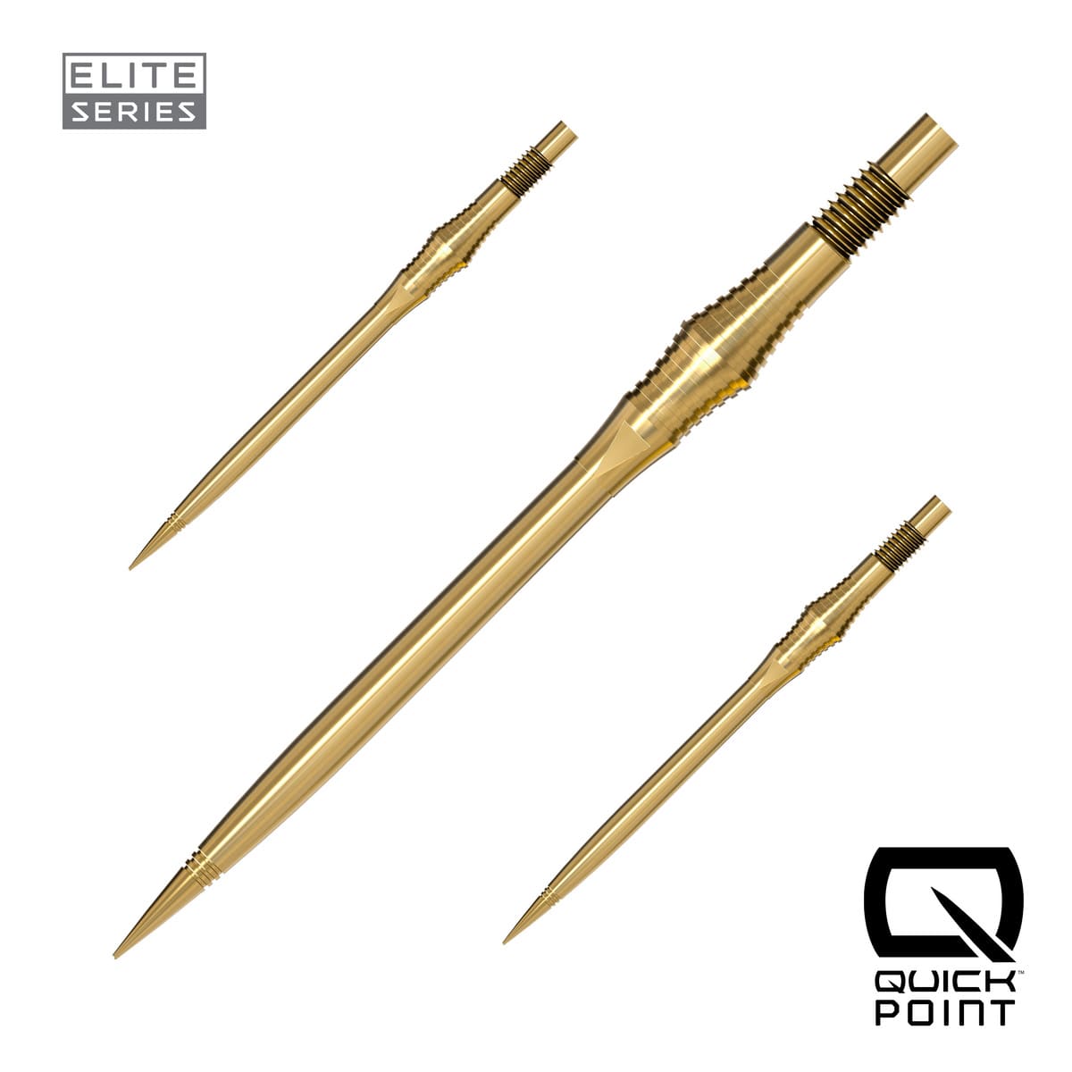 Harrows Spire Elite Series Quick Points-12-Gold-40mm-Premier Darts