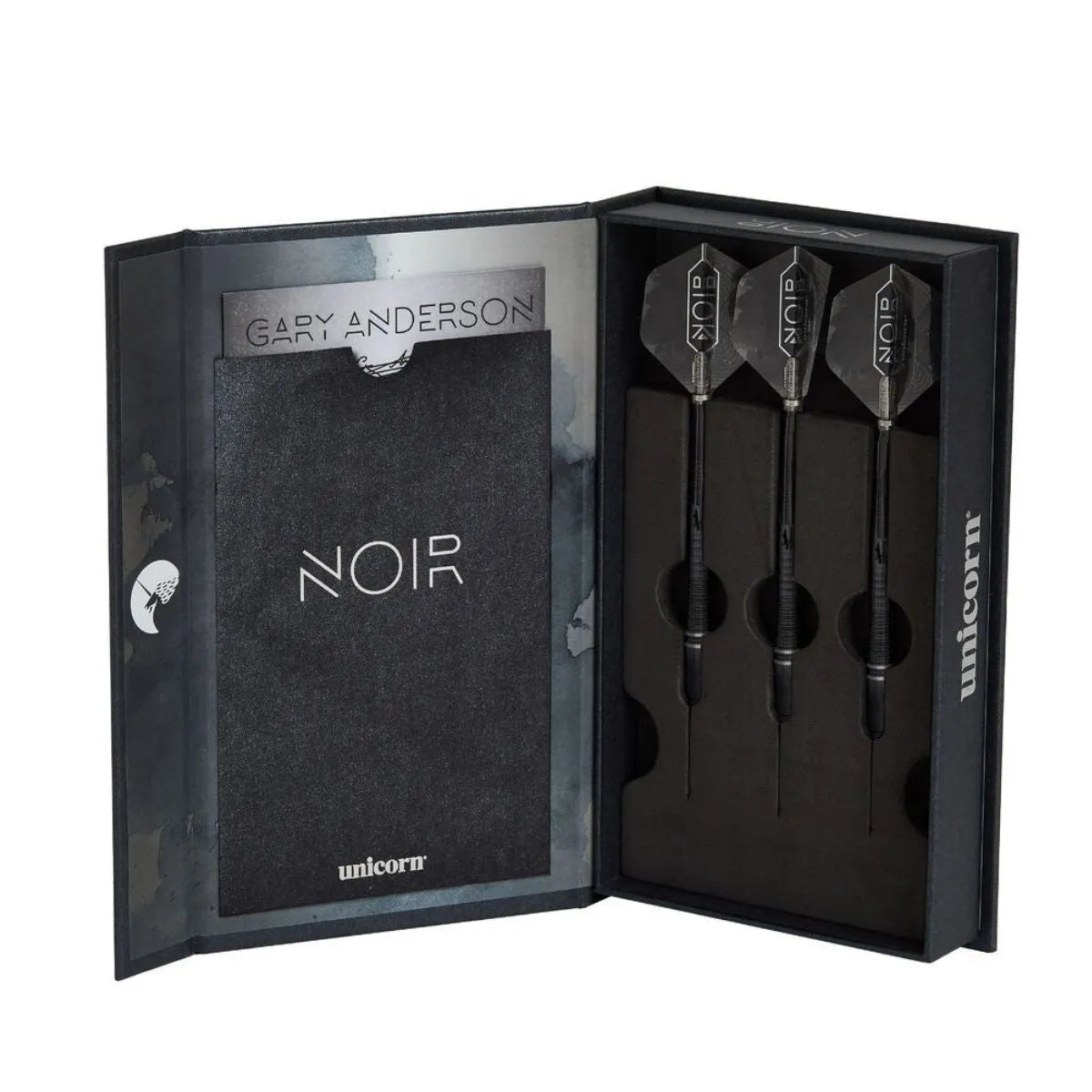 Unicorn Gary Anderson Phase 6 Deluxe Noir 90% Tungsten Steel Tip Darts-5-21 GRAM-Premier Darts
