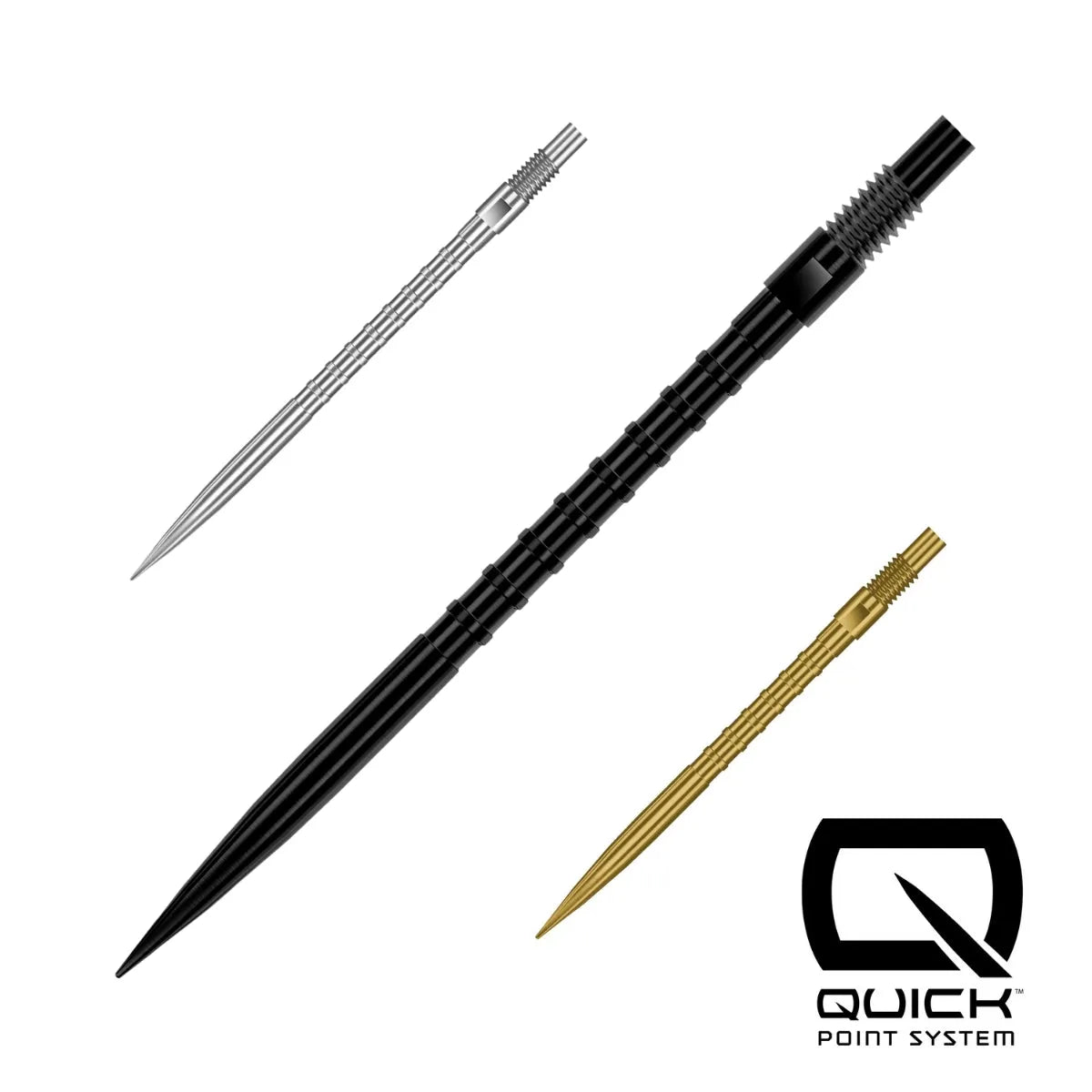 Harrows HM Grip Quick Points-1-Black-26mm-Premier Darts