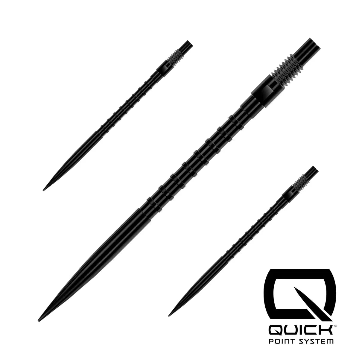 Harrows HM Grip Quick Points-7-Black-40mm-Premier Darts