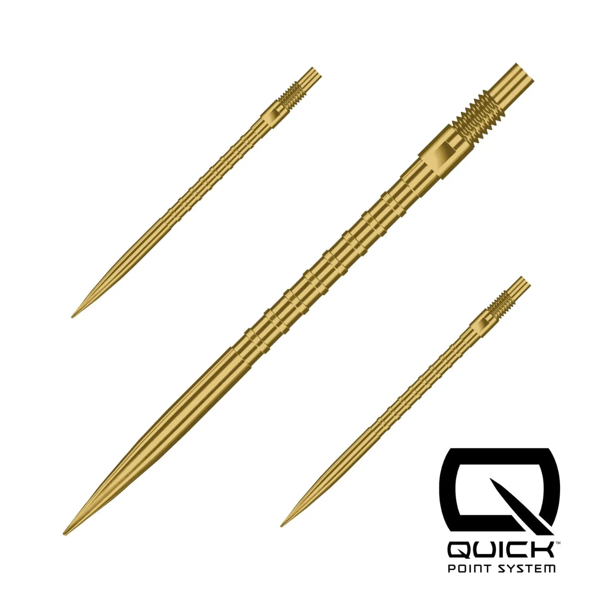 Harrows HM Grip Quick Points-11-Gold-40mm-Premier Darts
