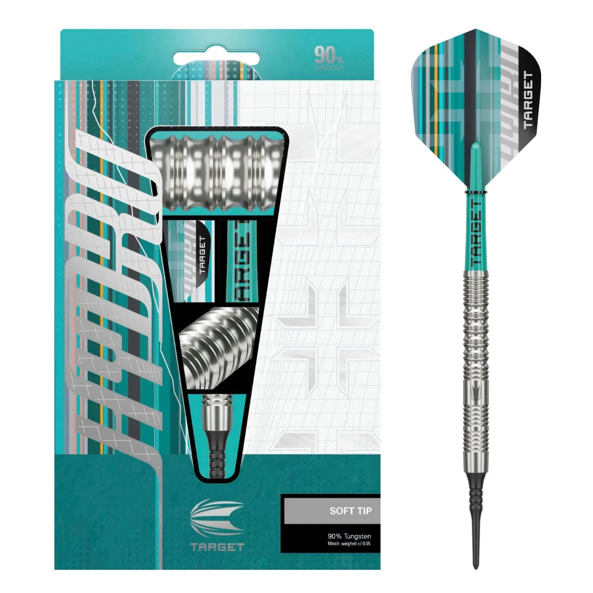 Target Darts Hydro 12 90% Tungsten Soft Tip Darts