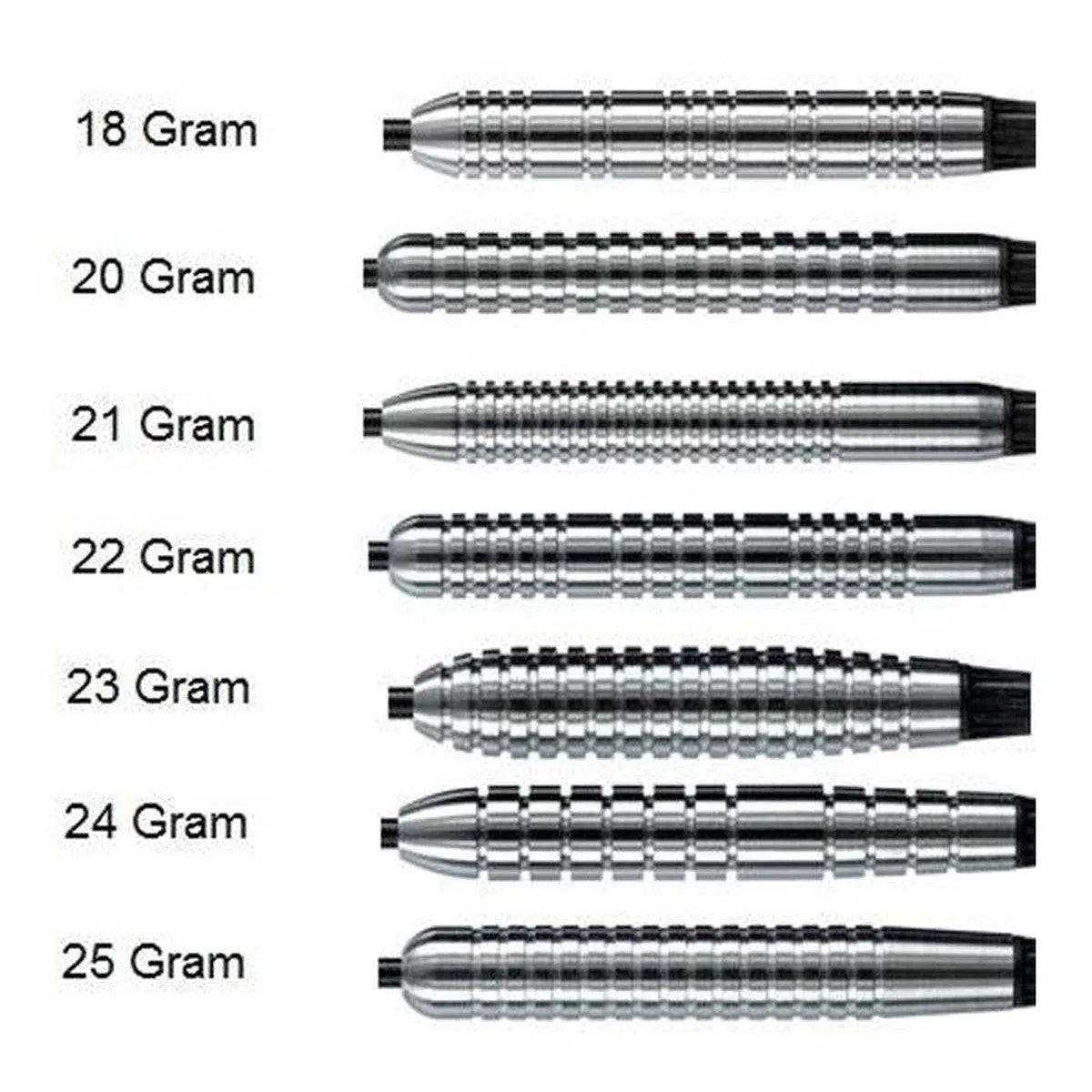 Harrows Assassin Standard Ringed 80% Tungsten Steel Tip Darts