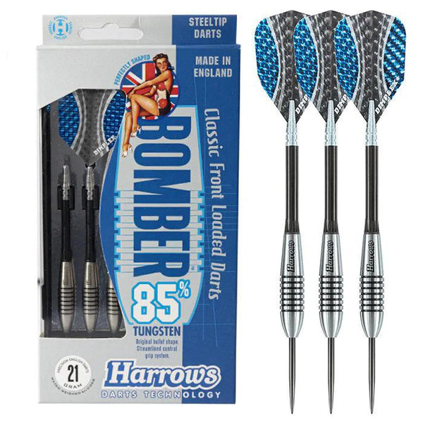 Harrows Bomber 85% Tungsten Steel Tip Darts-1-21 GRAM-Premier Darts