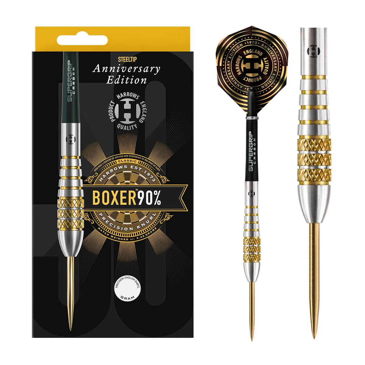 Harrows Boxer Bomb Anniversary Edition 90% Tungsten Steel Tip Darts