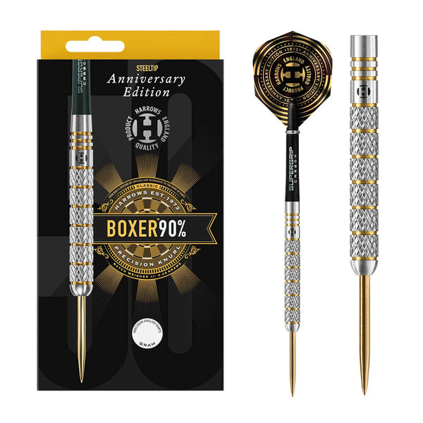 Harrows Boxer Parallel Anniversary Edition 90% Tungsten Steel Tip Darts-1-21 GRAM-Premier Darts
