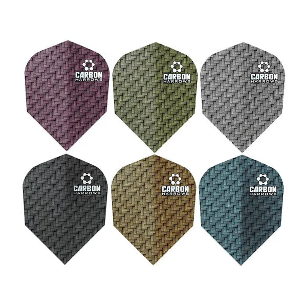 Harrows Carbon Standard Flights-1-Black-Premier Darts