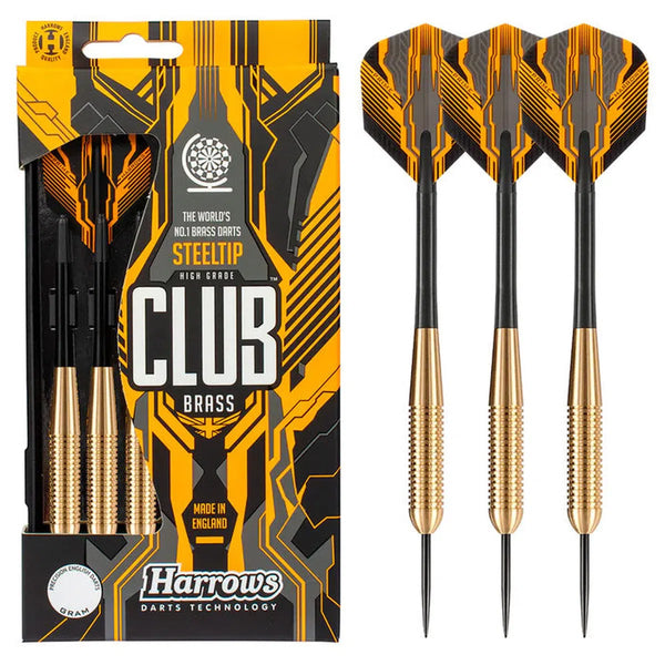 Harrows Club Brass Ringed Steel Tip Darts-1-19 GRAM-Premier Darts