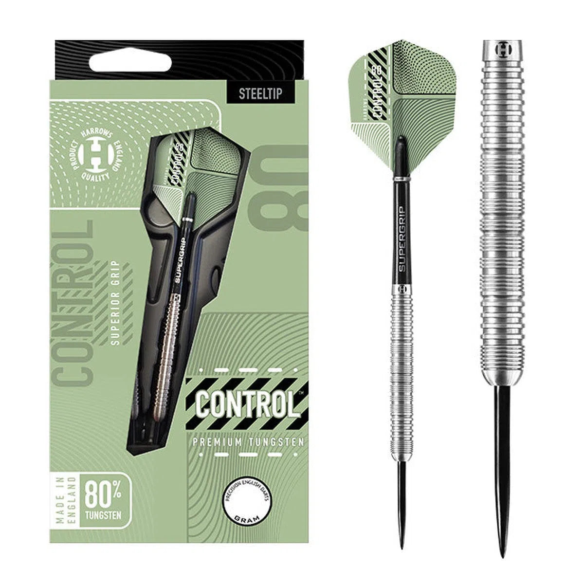 Harrows Control Parallel 80% Tungsten Steel Tip Darts